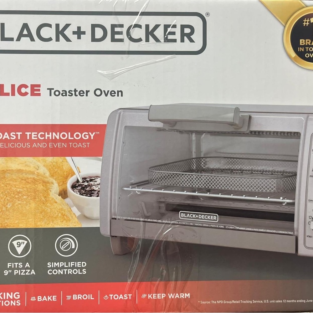 Black & Decker Silver 4-Slice Toaster Oven